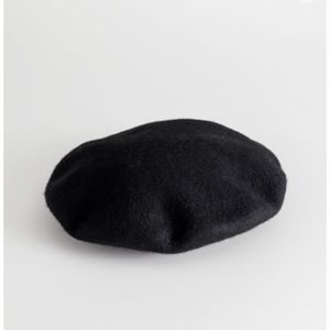 NEW & Other Stories Black Wool Beret